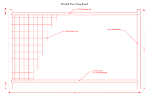 Anti-Climb Temporary Fence Panel - 6'6" Tall x 11'6" Wide: Full Truckload