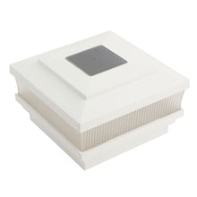 White solar light cap