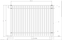 [75' Length] 6' Ornamental Flat Top Complete Fence Package
