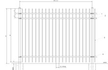 [150' Length] 6' Ornamental Spear Top Complete Fence Package