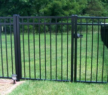Aluminum 10' single swing gate, flat top