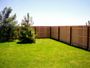 [75 Feet Of Fence] 6' Tall Cedar Wood Solid Privacy Complete Fence Package