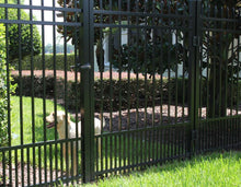 9' Aluminum Ornamental Single Swing Gate - Spear Top Series B - No Arch