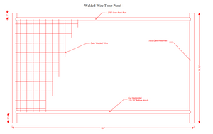 Anti-Climb Temporary Fence Panel- 6'6" Tall x 11'-5" Wide: 200' Package