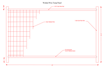 Anti-Climb Temporary Fence Panel- Kit- 6'6" Tall x 11'-5" Wide