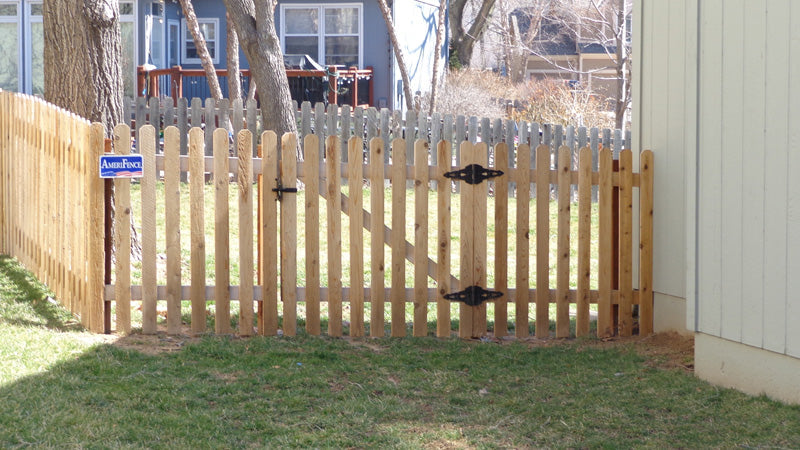 [250 Feet Of Fence] 4' Tall Cedar Wood Picket Complete Fence Package